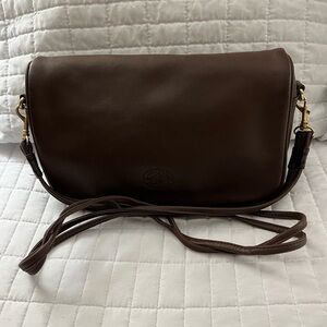 🔥🔥🔥Lisa Loren Chocolate Brown Soft Vegan Leather Shoulder/Crossbody Bag